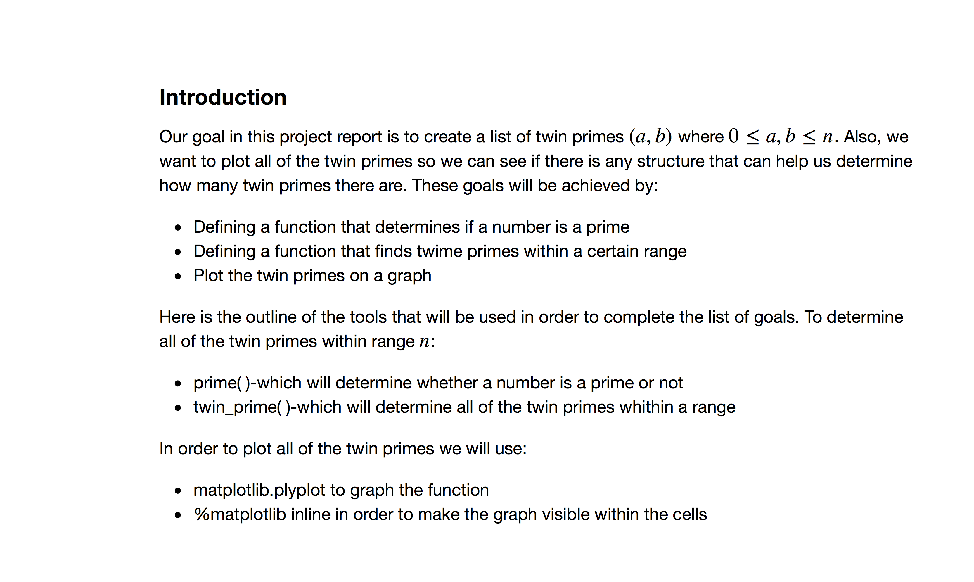 Example Report Introduction MTH 448 548 Documentation